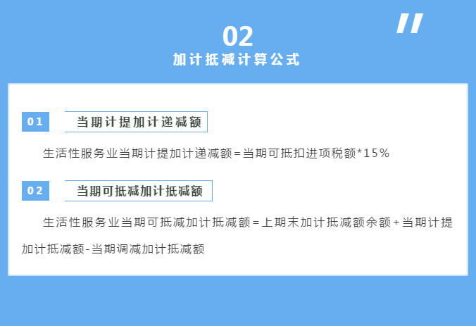 生活性服務業納稅人適用加計抵減政策申報指引