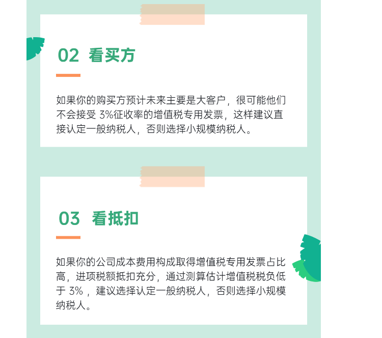 明確了！新成立公司，到底選小規模納稅人還是一般納稅人？