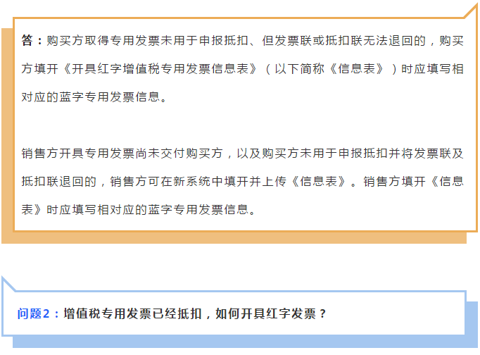 增值稅專用發票已抵扣，如何開具紅字發票？