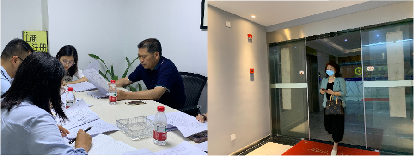 市審計局領導于5月14日蒞臨安徽眾逸稅務師事務所、黃山眾逸財稅事務所指導檢查審計工作！