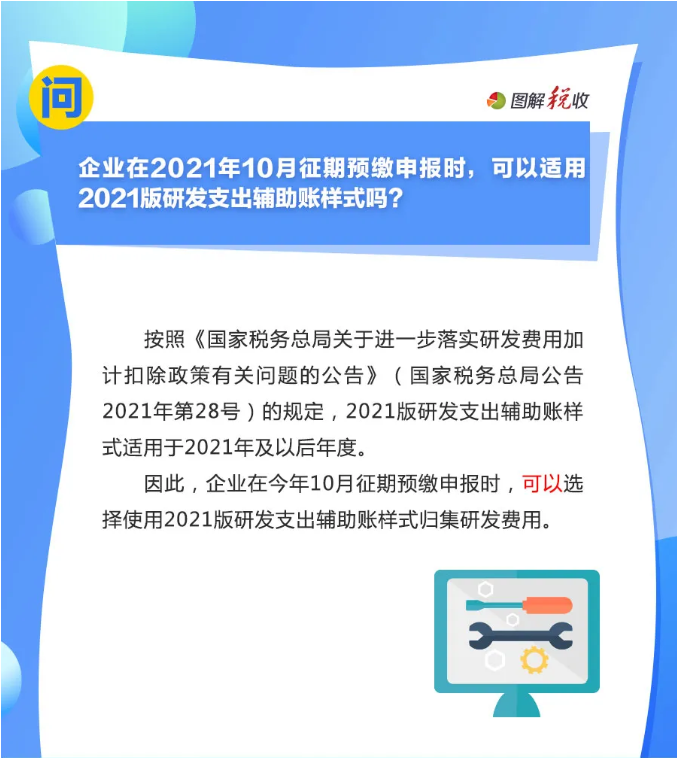 趕緊收藏！10月征期申報享受研發費用加計扣除優惠，這9個問答能幫您