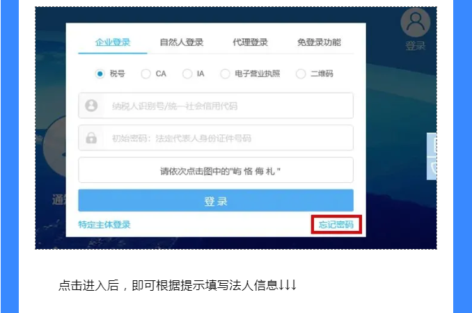網(wǎng)上辦稅密碼忘了怎么辦？