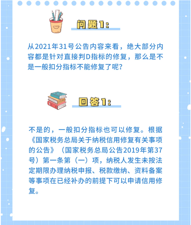 收藏！納稅信用修復熱點問答來了！