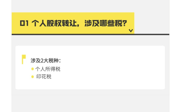 個人股權轉讓，要交哪些稅？稅款怎么算？