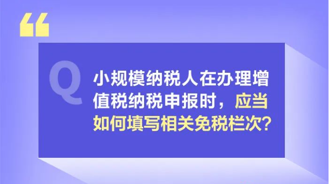 小規模納稅人減免增值稅政策要點，4月大征期用得上
