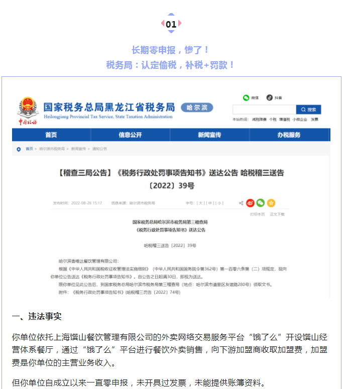 零申報(bào)被查！稅務(wù)局明確！即日起，這種行為，納入重點(diǎn)監(jiān)管！